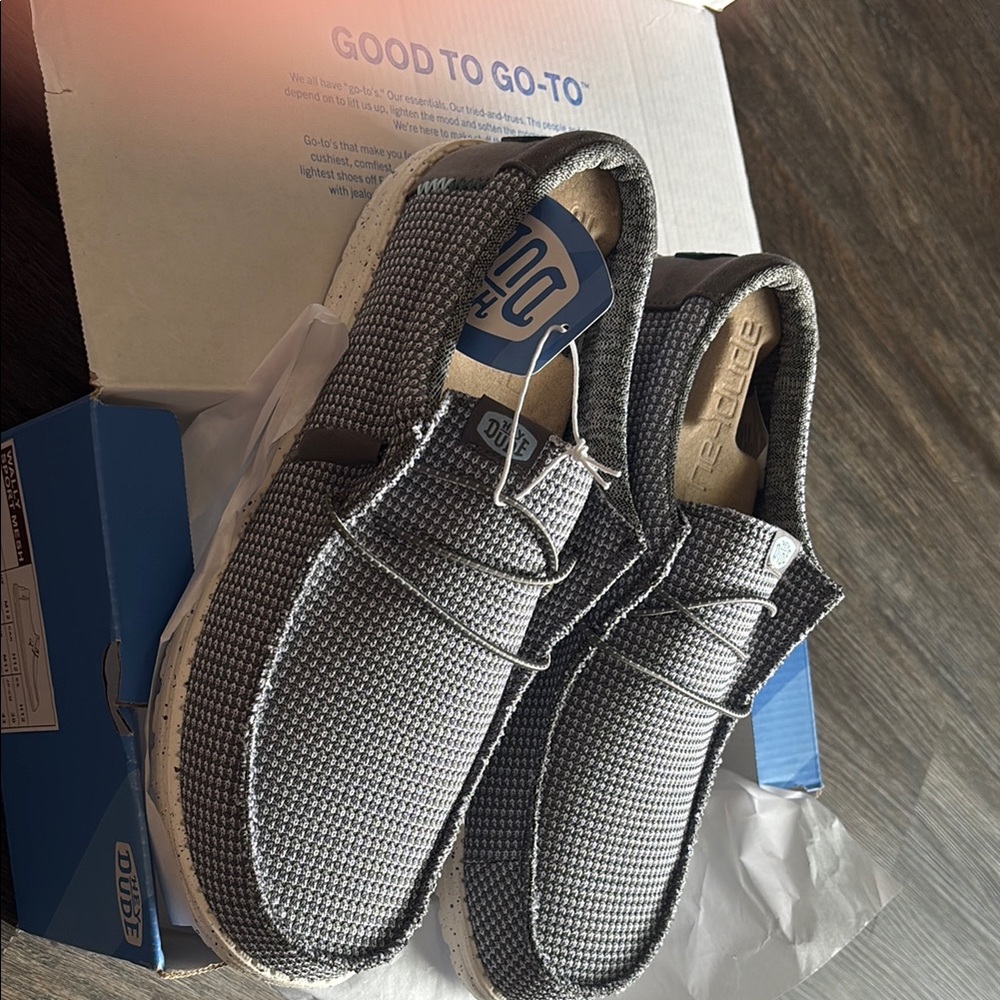 Hey Dude Wally Sport Mesh Grey Shoes